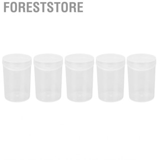 Foreststore Beauty Sponge Storage Box  Round Makeup 5pcs Multipurpose for Crafts Earrings