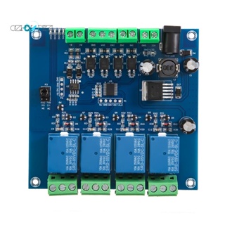 Modbus RTU โมดูลรีเลย์ 4 ทาง 7-24V สวิตช์รีเลย์ RS485 TTL อินพุต และเอาท์พุต พร้อมระบบป้องกันการย้อนกลับ