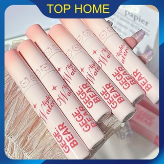 Gege Bear Water Light Crystal Mirror Lip Glaze ให้ความชุ่มชื้นและไวท์เทนนิ่งสไตล์นักเรียนไม่จางหายและไม่ติดถ้วย Lip Glaze Top1Store