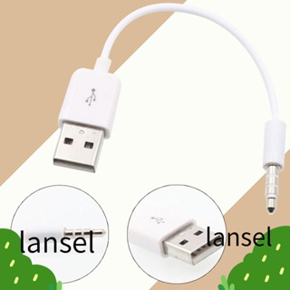 LANSEL สายเคเบิลต่อขยายเสียง 3.5 มม. หูฟังเดสก์ท็อป ลําโพง MP3 สเตอริโอ สายชาร์จ USB สายซิงค์ข้อมูล