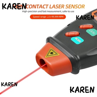 Karen เครื่องวัดความเร็วมอเตอร์ ดิจิทัล เลเซอร์ หน้าจอ LCD