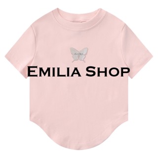 EMILIA SHOP เสื้อยืด ครอป เสื้อยืดผู้หญิง A99J223