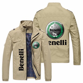 Benelli LOGO jacket motorcycle shop custom work clothes 600RR TNT150i Tornado302 TNT600 BN302S TRK502 TORNADO252 SRK600 Leoncino 500Sport BJ750GS 502C outdoor riding loose thin cardigan stand collar windbreaker