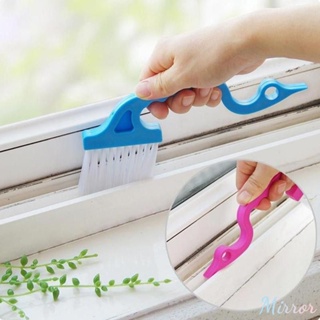 Creative Swan Shape Window Groove แปรงทำความสะอาดมัลติฟังก์ชั่น Scraper Brush Sill Crevice Cleaner แปรงทำความสะอาดในครัวเรือนล้อ Kitch เครื่องมือ M