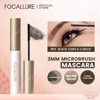 【COD】Focallure 3mm Microbrush Fibre-filled Waterproof Mascara Long Lasting Eyelash Lightweight Eye Makeup [prettylady]