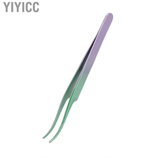 Yiyicc Lash Tweezers  Curved Eyelash Extensions Portable for Makeup