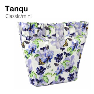 Tanqu ใหม่ คอมโพสิต ผ้าทแยง กันน้ํา จีบด้านใน ใส่กระเป๋าซิป สําหรับกระเป๋า Obag ขนาดเล็ก คลาสสิก สําหรับกระเป๋า