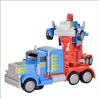 New products Special [electric transformers] deformation robot Optimus Prime with music lighting Autobots children boys toys