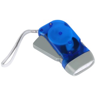 【yunhai】3 LED Hand Pressing Dynamo Crank Power Wind Up Flashlight Torch Light