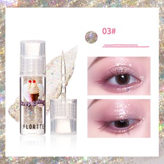 Flortte อายแชโดว์ เนื้อลิขวิด กลิตเตอร์ เนื้อแมตต์ ติดทนนาน ไม่เลอะ เครื่องสําอางสําหรับแต่งหน้า