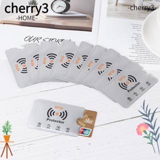 Cherry3 ปลอกป้องกันการ์ด ป้องกันการสแกน แบบอลูมิเนียม กันขโมย 10 ชิ้น