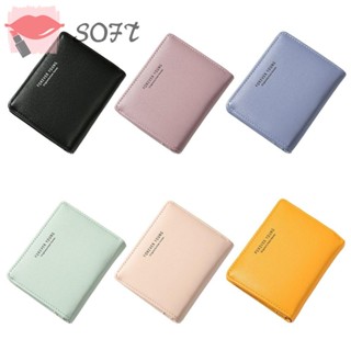 กระเป๋าสตางค์ หนัง PU ใบสั้น แบบนิ่ม ลาย Forever Young Dompet