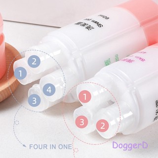 Doggerd 4 In 1 ขวดเปล่า สําหรับใส่ครีม แชมพู โลชั่น เจลอาบน้ํา พร้อมฝาปิด