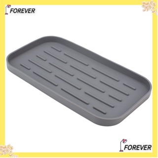 Forever ที่วางฟองน้ํา อเนกประสงค์ กันลื่น เป็นมิตรกับสิ่งแวดล้อม 12 นิ้ว × 4.72 นิ้ว ทนทาน สีเทา สําหรับห้องครัว ห้องน้ํา