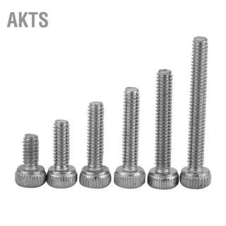 AKTS 180pcs M2 Black Hex Socket Cap Head Screw Bolt Set 304 Stainless Steel 4-16mm