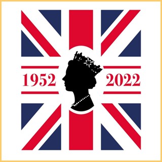 Queen Elizabeth II สติกเกอร์ติดรถยนต์ ลายราชินีอังกฤษ Mourning the Queen Elizabeth II สําหรับตกแต่ง