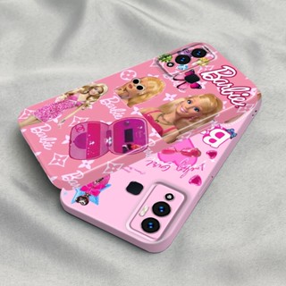 เคสโทรศัพท์มือถือ PC แข็ง ปิดด้านหลัง ลายฟิล์มเกาหลี สําหรับ Infinix Hot 12 Play Hot 10 Play 11 9 Note 12 Smart 6 TECNO Pova Neo Love Barbie