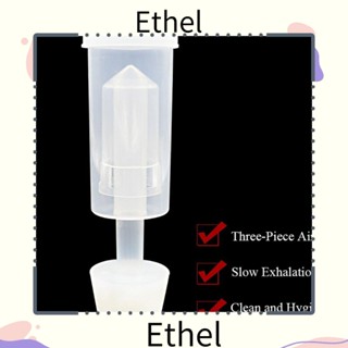 Ethel1 อุปกรณ์ล็อคไวน์เบียร์ แบบพลาสติก สามชิ้น พร้อมปลอกยาง 3 ชิ้น