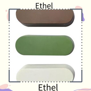 Ethel1 แว็กซ์ขัดเงา สีเขียว ขาว น้ําตาล 7.4 ออนซ์ DIY 3 ชิ้น ที่เจียรอลูมิเนียม โลหะ