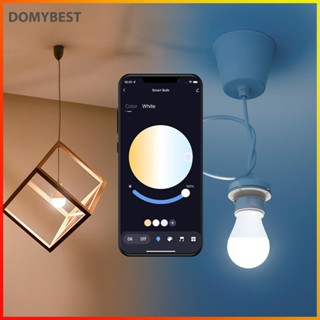 ❤ Domybest Tuya หลอดไฟอัจฉริยะ LED RGBCW E27 หรี่แสงได้ 9W ควบคุมผ่านแอพ รองรับ Alexa Google