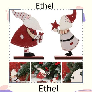 Ethel1 Chrismtas เครื่องประดับไม้ งานฝีมือ สําหรับตกแต่งบ้าน