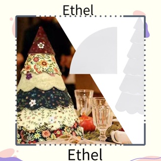 Ethel1 ไม้บรรทัดแม่แบบ สําหรับเย็บปักถักร้อยต้นคริสต์มาส DIY