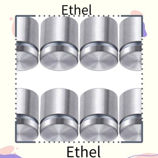 Ethel1 สกรูกระจกอะคริลิค สีเงิน 1x1 นิ้ว สําหรับแขวนกรอบรูป 8 ชิ้น