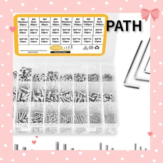 Path สกรูซ็อกเก็ต หกเหลี่ยม สเตนเลส 304 8 มม. 12 มม. 16 มม. 20 มม. M2 M3 M4 M5 1080 ชิ้น