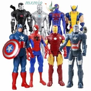 Mxmio ฟิกเกอร์ Marvel Wolverine Black Panther Thor Iron Man Buster Hulk