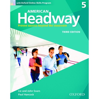 Bundanjai (หนังสือเรียนภาษาอังกฤษ Oxford) American Headway 3rd ED 5 : Student Book +Oxford Online Skills Program (P)