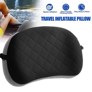 Camping Pillow with Removable Cover - Ultralight Inflatable Pillow for Neck Lumbar Support - Upgrade Backpacking Pillow - Washable Travel Air Pillows for Camping, Hiking