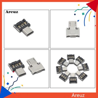 Are อะแดปเตอร์แปลง Micro USB OTG ขนาดเล็ก แบบพกพา สําหรับเครื่องอ่านการ์ด แท็บเล็ต โทรศัพท์