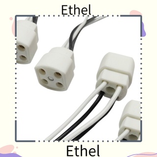 Ethel1 อะแดปเตอร์โคมไฟเซรามิค เรืองแสง 4-Pin G10Q FC8T9/DL 4 ชิ้น