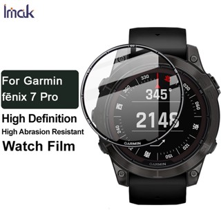 Original Imak Garmin Fenix 7 7X 7S Pro ฟิล์มกันรอยหน้าจอ แบบเต็ม กาวอะคริลิค นาฬิกาป้องกัน