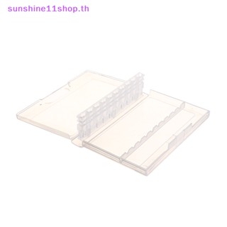 Sunshop กล่องพลาสติก 6 10 หลุม กันฝุ่น สําหรับจัดเก็บดอกสว่าน เล็บ