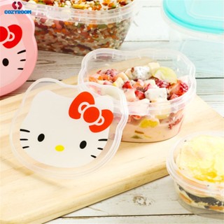 สลัดผลไม้ กล่องอาหารกลางวัน กล่องปิคนิค กล่องเบนโตะ Kawaii Sanrio Hellokitty การ์ตูน น่ารัก กล่องบรรจุภัณฑ์ ของว่างในครัวเรือน อาหาร ขนม กล่องถนอมอาหาร กล่องอาหารกลางวัน ซินเทีย