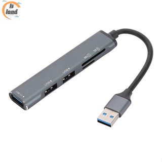 【IS】ฮับอะแดปเตอร์แยก Usb 3.0 2 USB 2.0 1 ช่อง พร้อมการ์ดรีดเดอร์ TF SD สําหรับแล็ปท็อป คอมพิวเตอร์ตั้งโต๊ะ