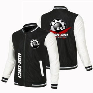 CAN-AM LOGO baseball uniform OUTLANDER Spyder motorcycle riding color matching thin sports windproof jacket