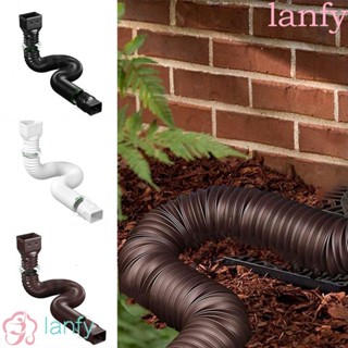 Lanfy Downspout ท่อระบายน้ํา ขยายได้ ทนทาน กันการปิดกั้น ยืดหดได้ สําหรับสวน