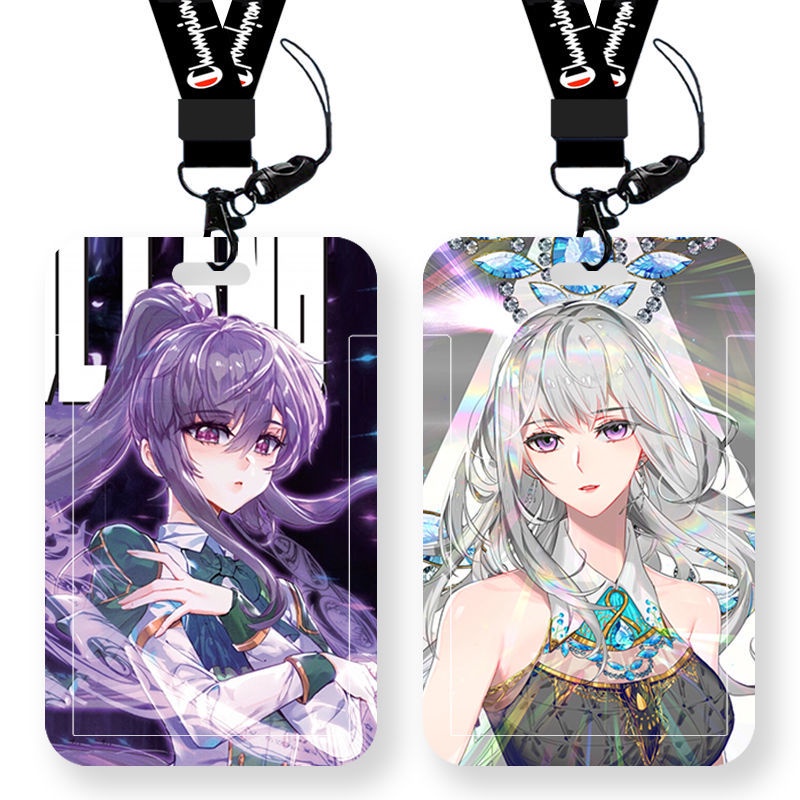 Soul Land GuYuena ปกบัตรนักเรียนหญิง ID Card Cover Landyard Card Holders Mrt Card Holder Business Ca