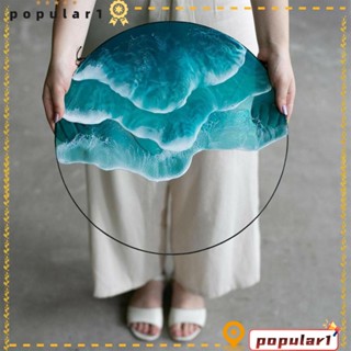 Popular จี้อะคริลิคใส ลายคลื่น สีฟ้า สําหรับแขวนตกแต่งผนังบ้าน ออฟฟิศ