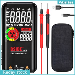 Aks Bside-s20 Emf มัลติมิเตอร์ดิจิทัล ตรวจจับรังสี 9999 Ac/dc โวลต์มิเตอร์ ทดสอบโอห์มมิเตอร์