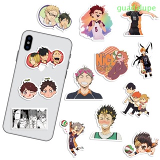 Guadalupe สติกเกอร์ ลายการ์ตูนอนิเมะ Haikyuu สําหรับติดตกแต่งสเก็ตบอร์ด กีตาร์ แล็ปท็อป กระเป๋าเดินทาง 50 ชิ้น