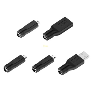 Btsg อะแดปเตอร์พาวเวอร์ อเนกประสงค์ DC5521 USB ตัวเมีย USB ตัวผู้ Mirco M Mini เป็น 5521