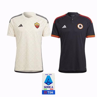 เสื้อกีฬาแขนสั้น ลายทีม Roma ปี 2023 2024