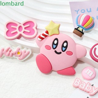 Lombard แผ่นแพทช์ รูปตุ๊กตาเคอร์บี้ 3D สําหรับตกแต่งกิ๊บติดผม DIY 5 ชิ้น