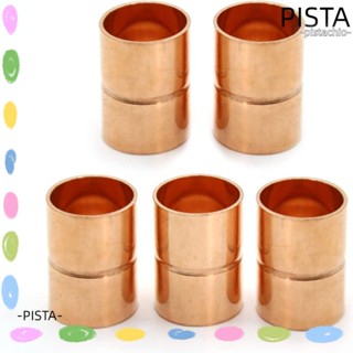 PISTA อะแดปเตอร์ข้อต่อทองแดง เชื่อมต่อท่อทองแดง สีทอง 1/2 นิ้ว สําหรับบ้าน 5 ชิ้น