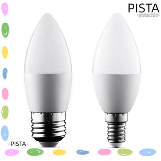 Pista หลอดไฟ LED 6500k สีขาว ประหยัดพลังงาน คุณภาพสูง E14 E27 3W 5W สําหรับตกแต่งบ้าน