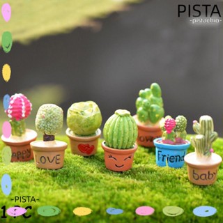 Pista กระถางต้นไม้ ดอกไม้จิ๋ว งานฝีมือ สําหรับตกแต่งบ้านตุ๊กตา DIY