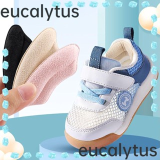 Eucalytus1 แผ่นรองส้นเท้า แบบนุ่ม มีกาวในตัว ปรับได้ ใส่สบาย สําหรับเด็ก 8 ชิ้น